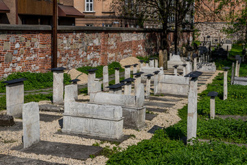 Canvas Print - L'ancien cimetière Juif de Cracovie