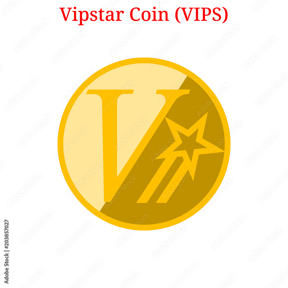 Vector Vipstar Coin (VIPS) logo Stock Vector | Adobe Stock