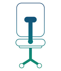 Poster - office chair with wheels icon vector illustration sketch design