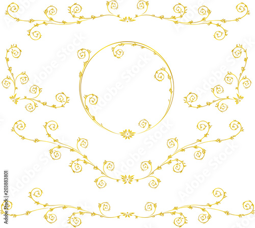 金の蔦のクラシックなフレーム Stock Vector Adobe Stock 金の蔦のクラシックなフレーム Stock Vector Adobe Stock