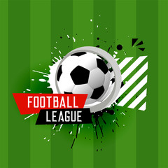 Poster - abstract football league banner background