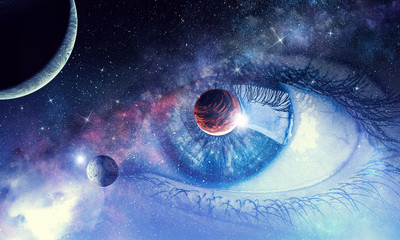 space abstract backdrop