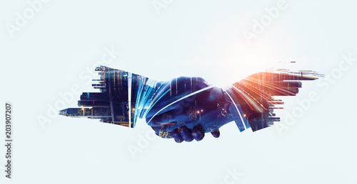 Obraz na plátne  Nice to meet you partner