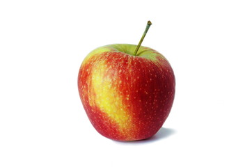 Wall Mural - fresh apple on white background, healthy lifestyle, diet food