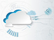 Hitech business background. Web-based cloud technologies