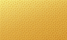 Arabic Pattern Background. Islamic Gold Ornament Vector. Geometric 3d Shape. Texture Arabian Traditional Motif