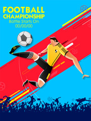 Wall Mural - Football Championship Cup soccer sports background for 2018