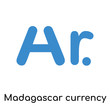 © Pro Vector Stock - Madagascar currency icon isolated on white background