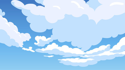Cloud cartoon style vector illustration background