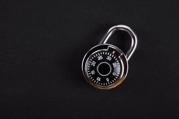 combination lock close up