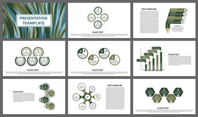 Business presentation templates. Modern elements of infographic. Can be used for business presentations, leaflet, information banner and brochure cover design.