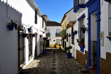Naklejka na meble Decorative street in Estepona