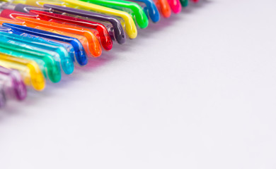 Set of gel pens of various colors