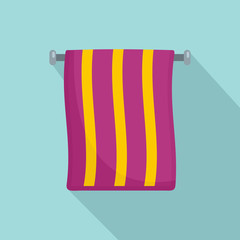 Poster - Hand towel icon. Flat illustration of hand towel vector icon for web design