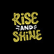 Rise And Shine Lettering