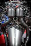 Fototapeta Londyn - Car engine close-up, background picture.