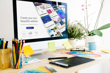 Wall Mural - Graphic design studio website builder