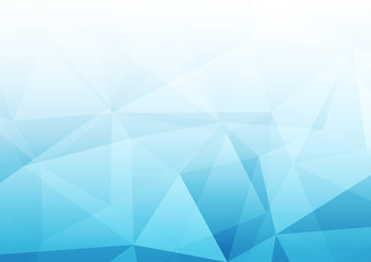Wall Mural - modern abstract blue transparent crystal pattern background template