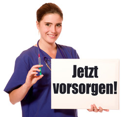 Poster - Jetzt vorsorgen!