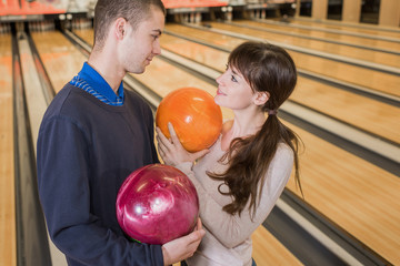 falling in love in the bowling center