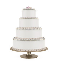 Tiered Cakes Isolated