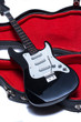 electric guitar on white background