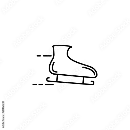 Skates Icon Element Of Speed For Mobile Concept And Web Apps