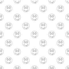 Wall Mural - Smile pattern vector seamless repeating for any web design