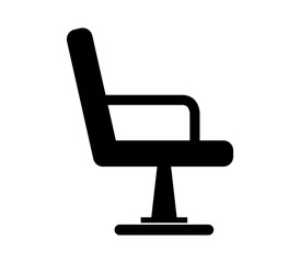 Poster - barber chair icon