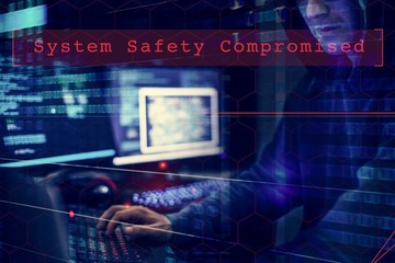 Wall Mural - hacker data system hacking