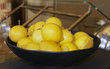 Group of fresh lemon on table