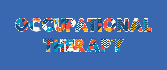 Sticker - Occupational Therapy Concept Word Art Illustration