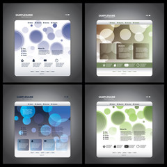 Wall Mural - website template set