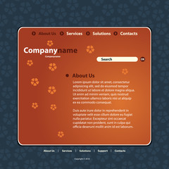 Wall Mural - website template