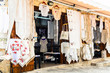 Traditional villages of Cyprus with lace workshops. Omodos