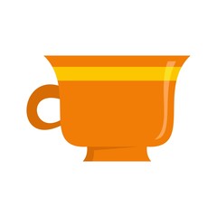 Canvas Print - Coffee cup icon. Flat illustration of coffee cup vector icon for web