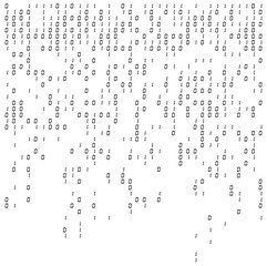 Sticker - binary digits falling background, abstract 0,1 wallpaper