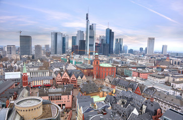 Frankfurt am Main , Germany aerial view