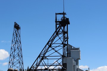 Giants of the earth copper, ore gold derricks richest hill on earth Butte, Montana 