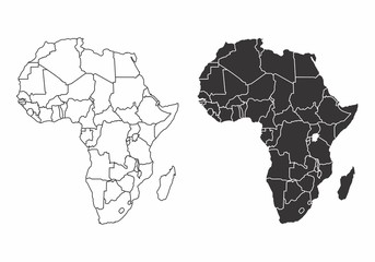 maps of the africa