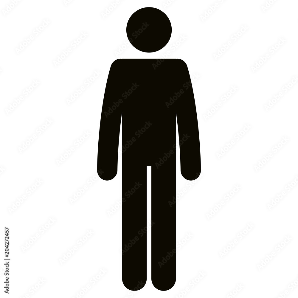 figure human silhouette avatar vector illustration design - obrazy, fototapety, plakaty 