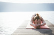 © Vanessa Andrieux - Sunset yoga at the lake
