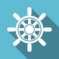 Poster - Ship wheel vector illustration