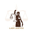 balance scale and lady justice