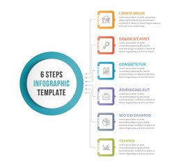 Infographic Template with 6 Steps