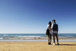 © Angelo Calvino - SANTA SEVERA, Young Couple in front of the Sea in Santa Severa, Lazio, Italy