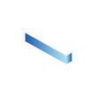 © aris - I Shadow Logo with Blue Gradient Colors