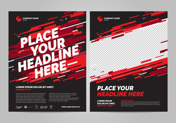 Wall Mural - Poster design sports invitation template. Can be adapt to Brochure, Annual Report, Magazine, Poster.