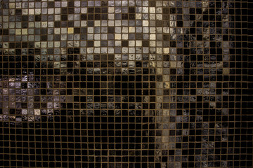 Wall Mural - black sparkles tiles background texture
