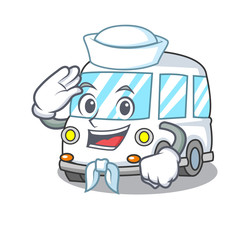 Sticker - Sailor ambulance character cartoon style